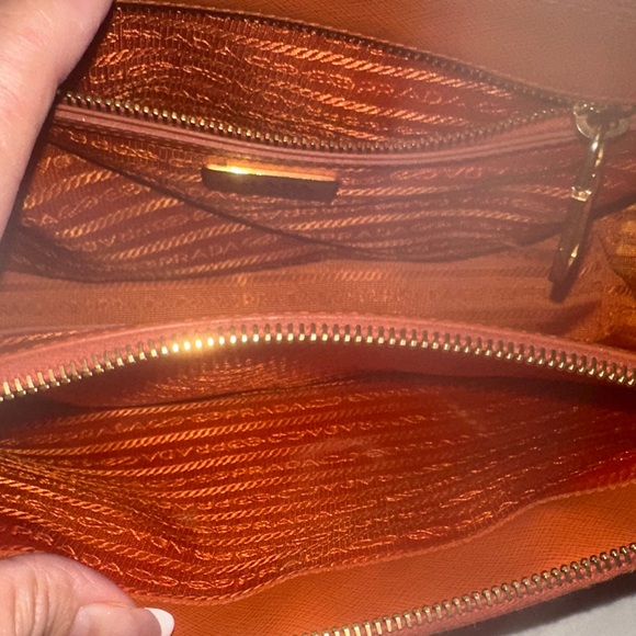 Authentic Prada Vibrant Orange Satchel - Picture 12 of 16